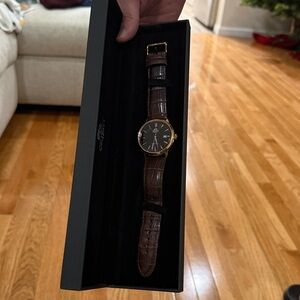 Orient Men's Gold and Brown Watch IN ORIGINAL BOX